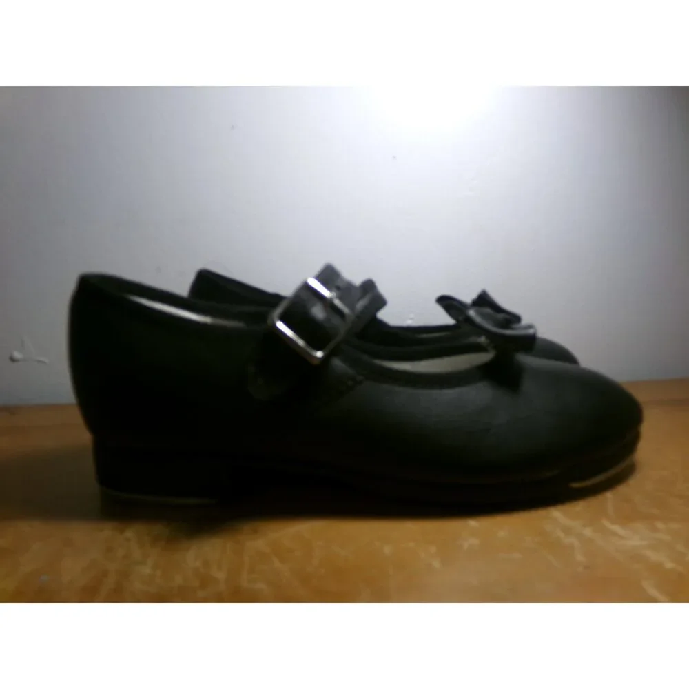 Dance Tap Shoes Capezio Kids 12M Mary Jane Leather Easy Strap Student